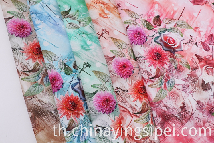 Keqiao ผู้ผลิตผ้านุ่ม 100% เรยอน Custom Rayon Printing Fabric Digital สำหรับเดรส